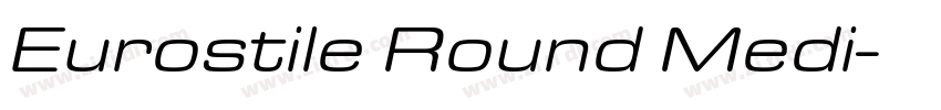 Eurostile Round Medi字体转换